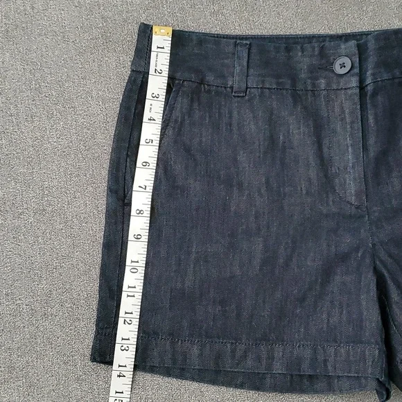 🛑 SOLD 🛑 LOFT Dark Blue Denim Shorts SIZE: 8 - Picture 7 of 11